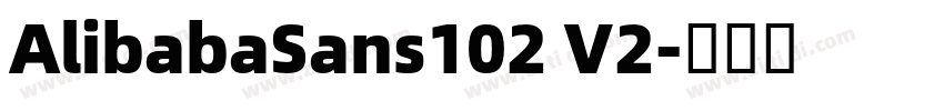 AlibabaSans102 V2字体转换